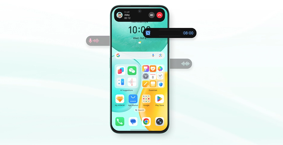 Смартфон Honor X6c 6/128 ГБ "океанический голубой" (2sim - гибридный слот) Смартфон Honor X6c 6/128 ГБ "океанический голубой" (2sim - гибридный слот) - 5