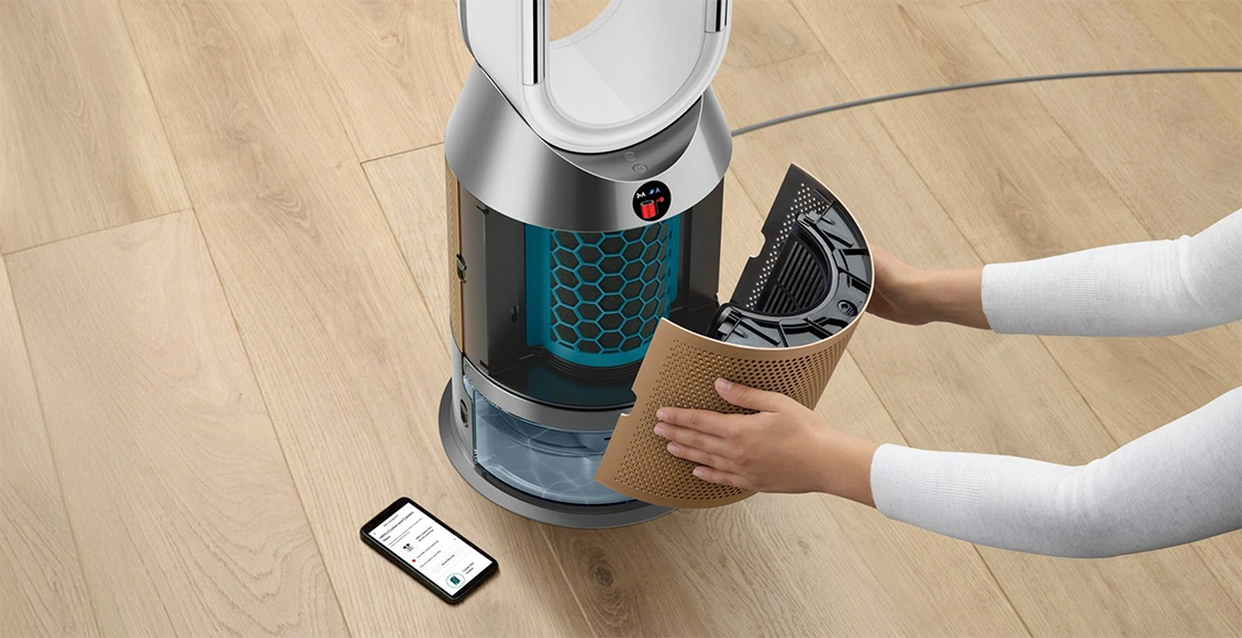 Увлажнитель-очиститель воздуха Dyson Purifier Humidify+Cool Formaldehyde PH05 бело-золотой - 3