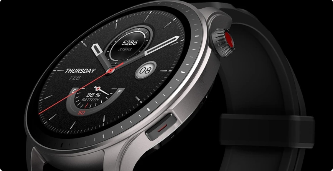 Умные часы Xiaomi Amazfit GTR 4 серый (серый ремешок) - 2