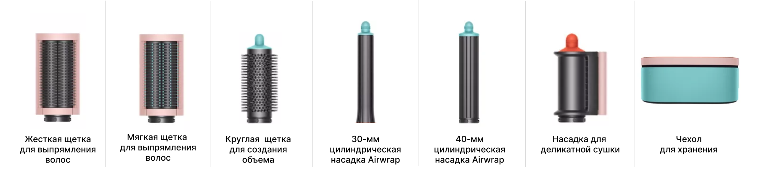 Стайлер Dyson Airwrap Complete Long HS05 пудровый, оранжевый, бирюзовый (футляр) Стайлер Dyson Airwrap Complete Long HS05 пудровый, оранжевый, бирюзовый (футляр) - 1