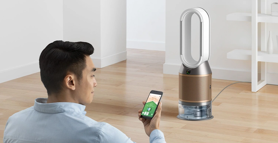 Увлажнитель-очиститель воздуха Dyson Purifier Humidify+Cool Formaldehyde PH05 бело-золотой - 4