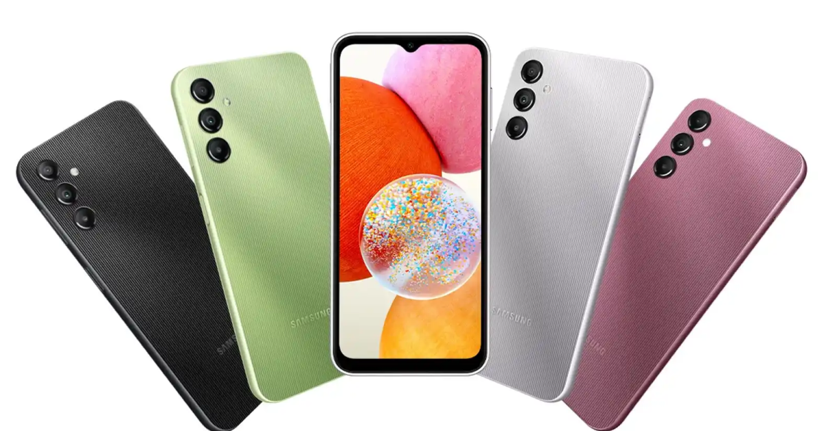 Смартфон Samsung Galaxy A14 (A145F) без NFC 4/128 ГБ зелёный (2sim) Смартфон Samsung Galaxy A14 (A145F) без NFC 4/128 ГБ зелёный (2sim) - 1