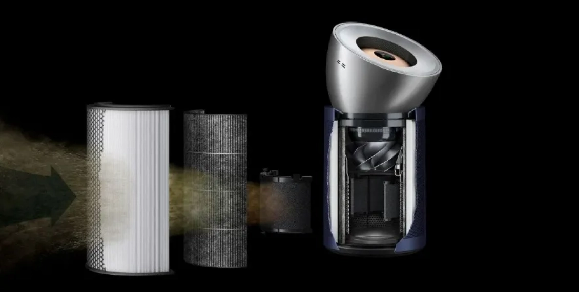 Очиститель воздуха Dyson Purifier Big+Quiet Formaldehyde BP03 никель, синий Очиститель воздуха Dyson Purifier Big+Quiet Formaldehyde BP03 никель, синий - 2