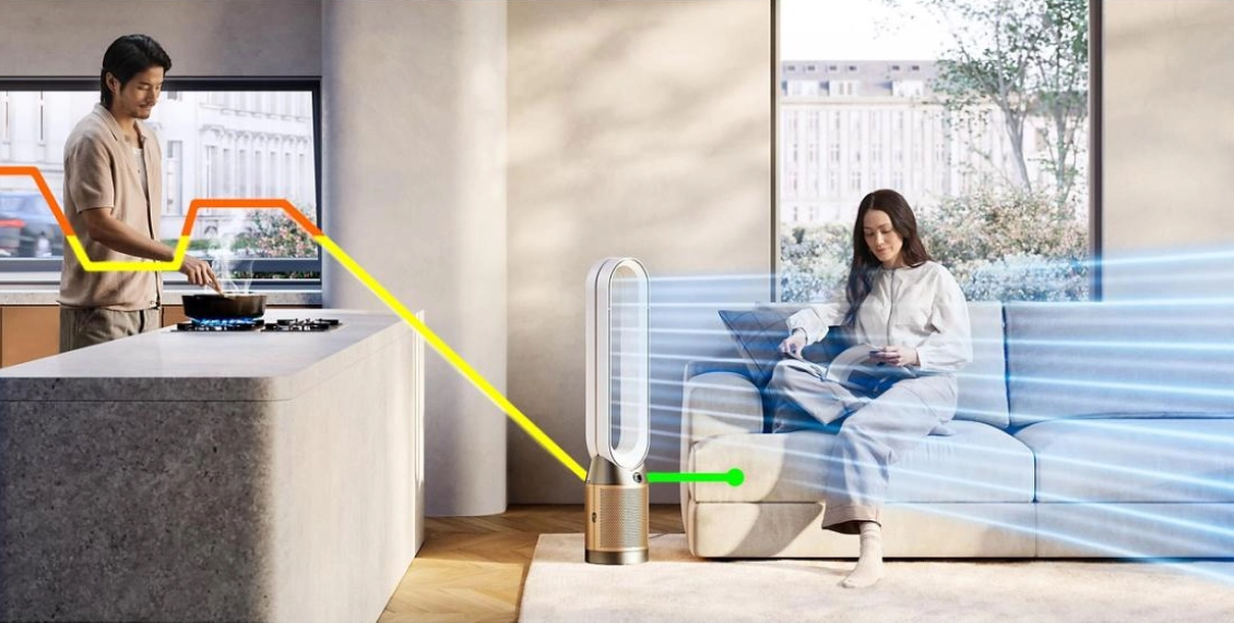 Очиститель воздуха Dyson Purifier Cool PC2 De-Nox TP12 бело-золотой Очиститель воздуха Dyson Purifier Cool PC2 De-Nox TP12 бело-золотой - 1