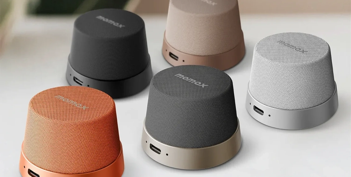 Портативная колонка Momax 1-Vibe Go оранжевый Портативная колонка Momax 1-Vibe Go оранжевый - 1