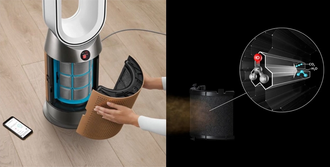 Очиститель воздуха Dyson Hot+Cool Formaldehyde HP09 никель, золотой Очиститель воздуха Dyson Hot+Cool Formaldehyde HP09 никель, золотой - 2