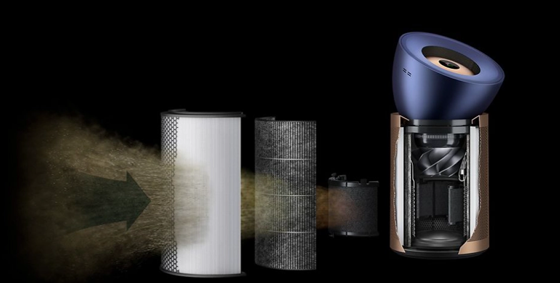 Очиститель воздуха Dyson Purifier Big+Quiet Formaldehyde BP04 синий, золотой Очиститель воздуха Dyson Purifier Big+Quiet Formaldehyde BP04 синий, золотой - 3