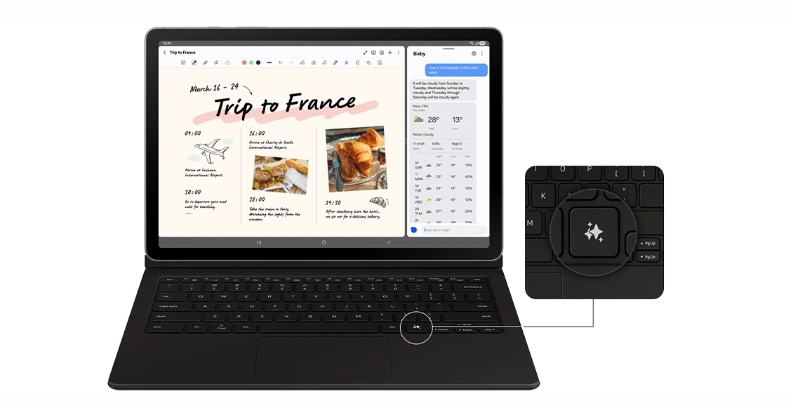 Планшет Samsung Galaxy Tab S10 Lite With Book Cover (SM-X400) Wi-Fi 8/256 ГБ серый Планшет Samsung Galaxy Tab S10 Lite With Book Cover (SM-X400) Wi-Fi 8/256 ГБ серый - 5