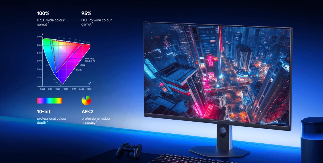 Монитор Xiaomi Redmi Display G27Q (2026) 27" чёрный с регулируемым наклоном и высотой (P27QDB-RG ) Монитор Xiaomi Redmi Display G27Q (2026) 27" чёрный с регулируемым наклоном и высотой (P27QDB-RG ) - 3