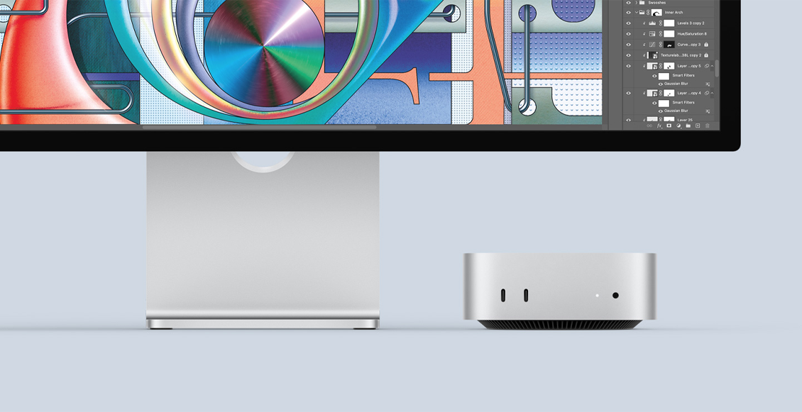 Системный блок Apple Mac mini M4 16 ГБ, 256 ГБ SSD, серебристый - 5