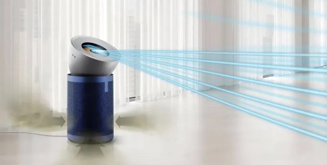 Очиститель воздуха Dyson Purifier Big+Quiet Formaldehyde BP03 никель, синий Очиститель воздуха Dyson Purifier Big+Quiet Formaldehyde BP03 никель, синий - 4