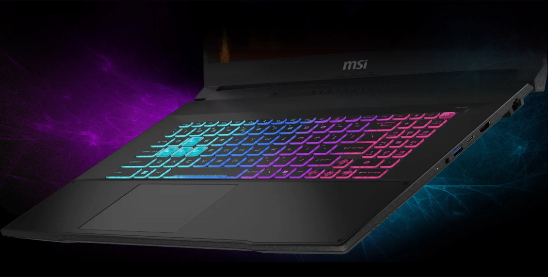 Ноутбук MSI Katana 17 HX B14 (2025) Core i5 14450HX GeForce RTX5060 32 ГБ, 1 ТБ SSD (9S7-17L791-275), чёрный Ноутбук MSI Katana 17 HX B14 (2025) Core i5 14450HX GeForce RTX5060 32 ГБ, 1 ТБ SSD (9S7-17L791-275), чёрный - 6