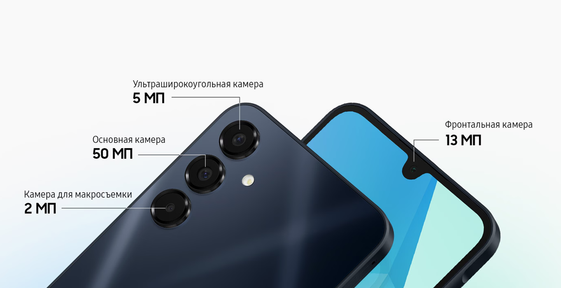 Смартфон Samsung Galaxy A16 8/256 ГБ светло-серый (2sim - гибридный слот) - 3