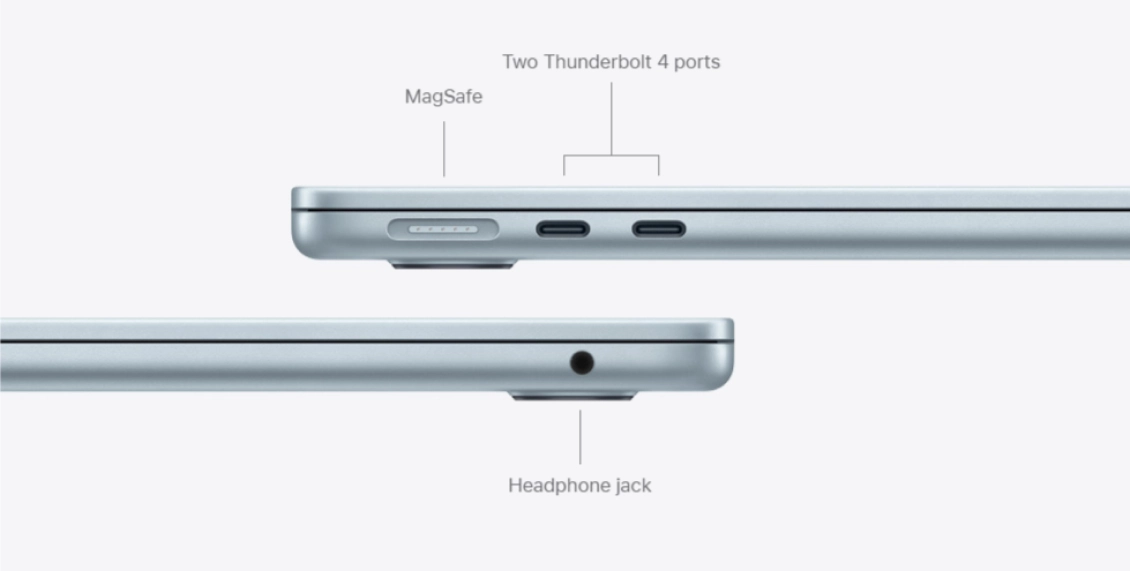Ноутбук Apple Macbook Air 15" (2026) M5 16 ГБ, 1 ТБ SSD (MDVE4), "сияющая звезда" Ноутбук Apple Macbook Air 15" (2026) M5 16 ГБ, 1 ТБ SSD (MDVE4), "сияющая звезда" - 5