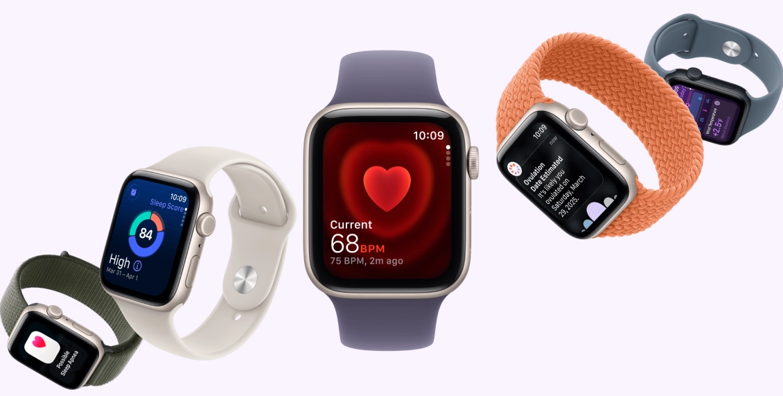 Умные часы Apple Watch SE 3 40mm GPS Starlight Aluminium Case Starlight Sport Band S/M  - 1