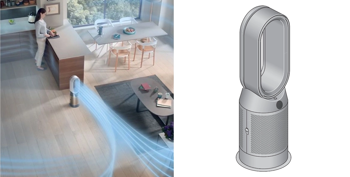 Очиститель воздуха Dyson Hot+Cool Formaldehyde HP09 никель, золотой Очиститель воздуха Dyson Hot+Cool Formaldehyde HP09 никель, золотой - 1