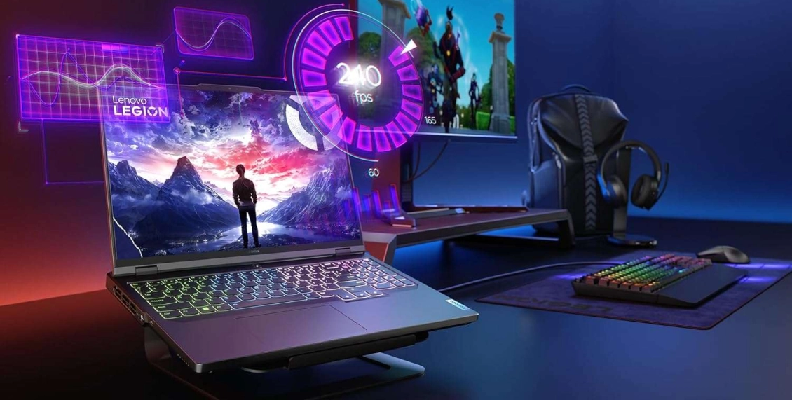 Ноутбук Lenovo Legion Pro 5 Gen 8 165Hz Ryzen 7 7745HX GeForce RTX4070 32 ГБ, 1 ТБ SSD (82WM0006US), серый Ноутбук Lenovo Legion Pro 5 Gen 8 165Hz Ryzen 7 7745HX GeForce RTX4070 32 ГБ, 1 ТБ SSD (82WM0006US), серый - 5