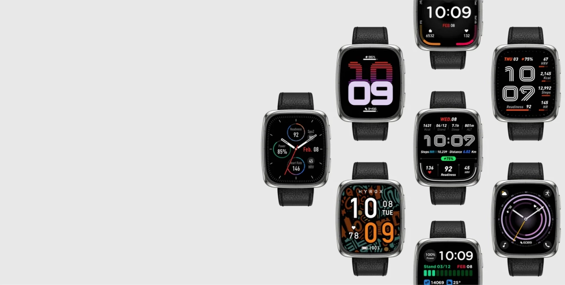 Умные часы Xiaomi Amazfit Active 2 (Square) Premium Version серебристый (чёрный ремешок) Умные часы Xiaomi Amazfit Active 2 (Square) Premium Version серебристый (чёрный ремешок) - 1
