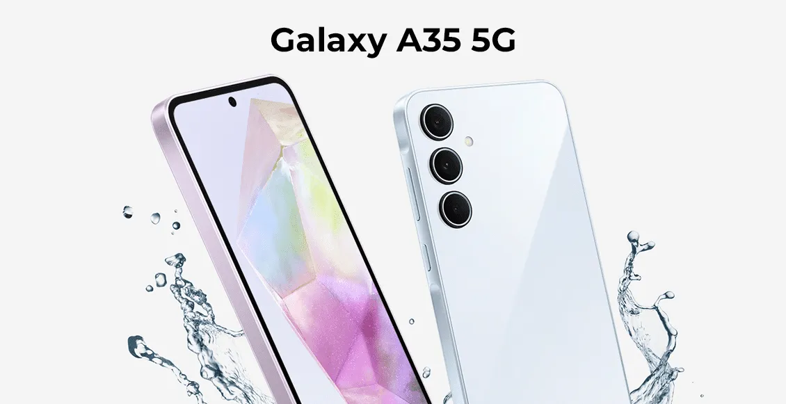 Смартфон Samsung Galaxy A35 5G 8/128 ГБ жёлтый (2sim - гибридный слот)  - 1