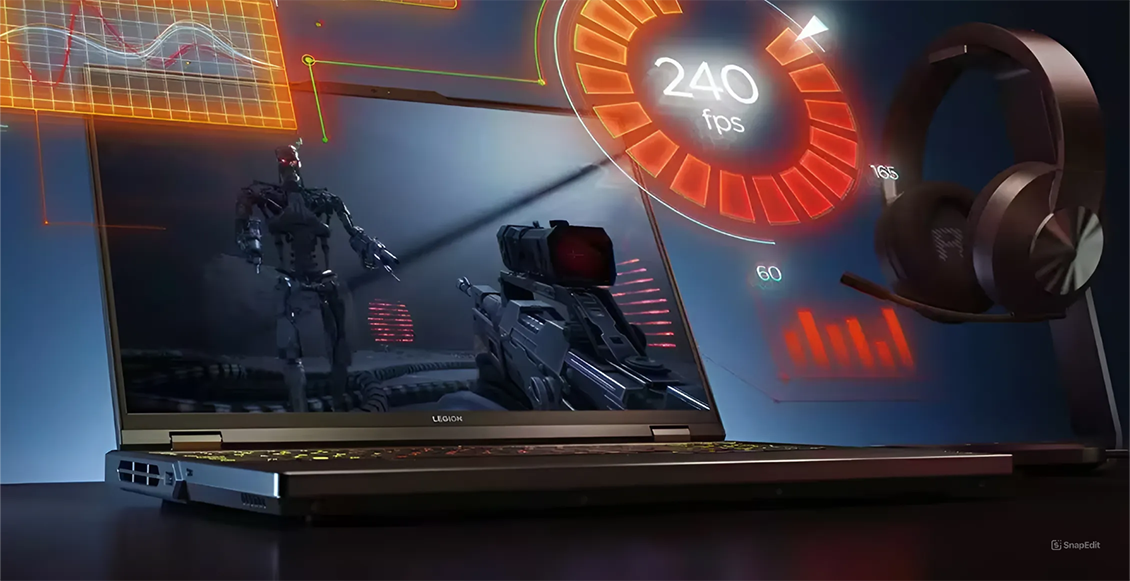 Ноутбук Lenovo Legion Pro 5 Gen 8 240Hz Ryzen 7 7745HX GeForce RTX4070 16 ГБ, 1 ТБ SSD (82WM00BGUS), серый Ноутбук Lenovo Legion Pro 5 Gen 8 240Hz Ryzen 7 7745HX GeForce RTX4070 16 ГБ, 1 ТБ SSD (82WM00BGUS), серый - 3