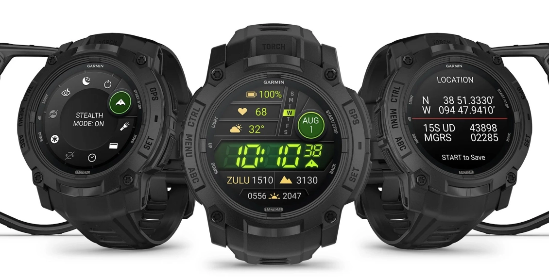 Умные часы Garmin Instinct 3 50mm Amoled Tactical Edition чёрный (чёрный ремешок) Умные часы Garmin Instinct 3 50mm Amoled Tactical Edition чёрный (чёрный ремешок) - 4