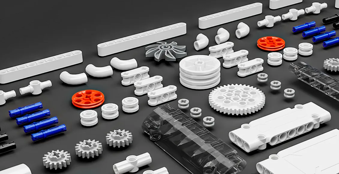 Конструктор Xiaomi Onebot Mini Engine Building Set Car V6 Motor, 400+ шт Конструктор Xiaomi Onebot Mini Engine Building Set Car V6 Motor, 400+ шт - 1