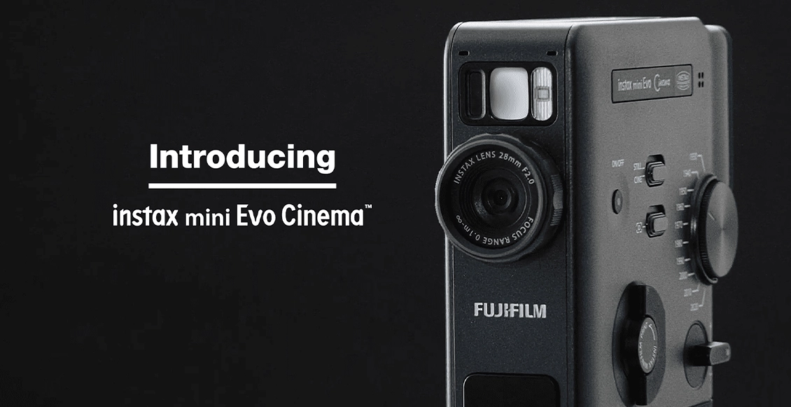 Гибридный фотоаппарат моментальной печати Fujifilm Instax Mini Evo Cinema чёрный - 1