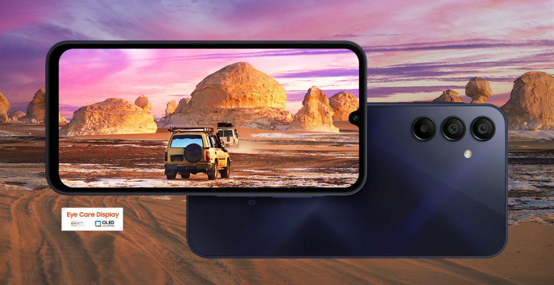 Смартфон Samsung Galaxy A15 8/256 ГБ тёмно-синий (2sim - гибридный слот)  - 1