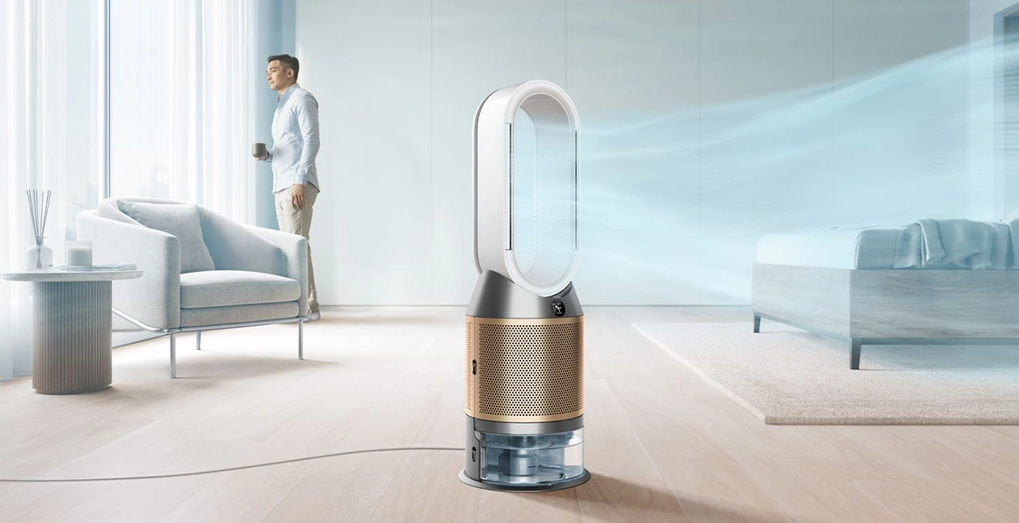 Увлажнитель-очиститель воздуха Dyson Purifier Humidify+Cool Formaldehyde PH05 бело-золотой - 1