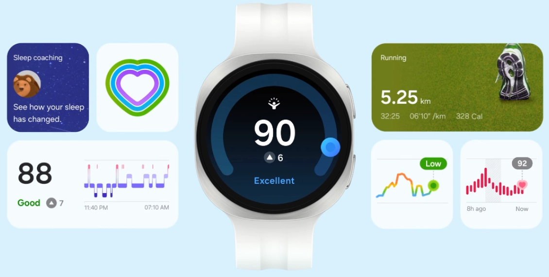 Умные часы Samsung Galaxy Watch 9 40mm (Bluetooth, Wi-Fi) белое золото Умные часы Samsung Galaxy Watch 9 40mm (Bluetooth, Wi-Fi) белое золото - 9