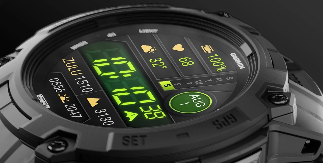 Умные часы Garmin Instinct 3 50mm Amoled Tactical Edition чёрный (чёрный ремешок) Умные часы Garmin Instinct 3 50mm Amoled Tactical Edition чёрный (чёрный ремешок) - 1