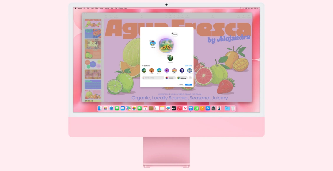 Моноблок Apple iMac 24" M4 (10-core GPU) 16 ГБ, 256 ГБ  (MWV13), синий - 3