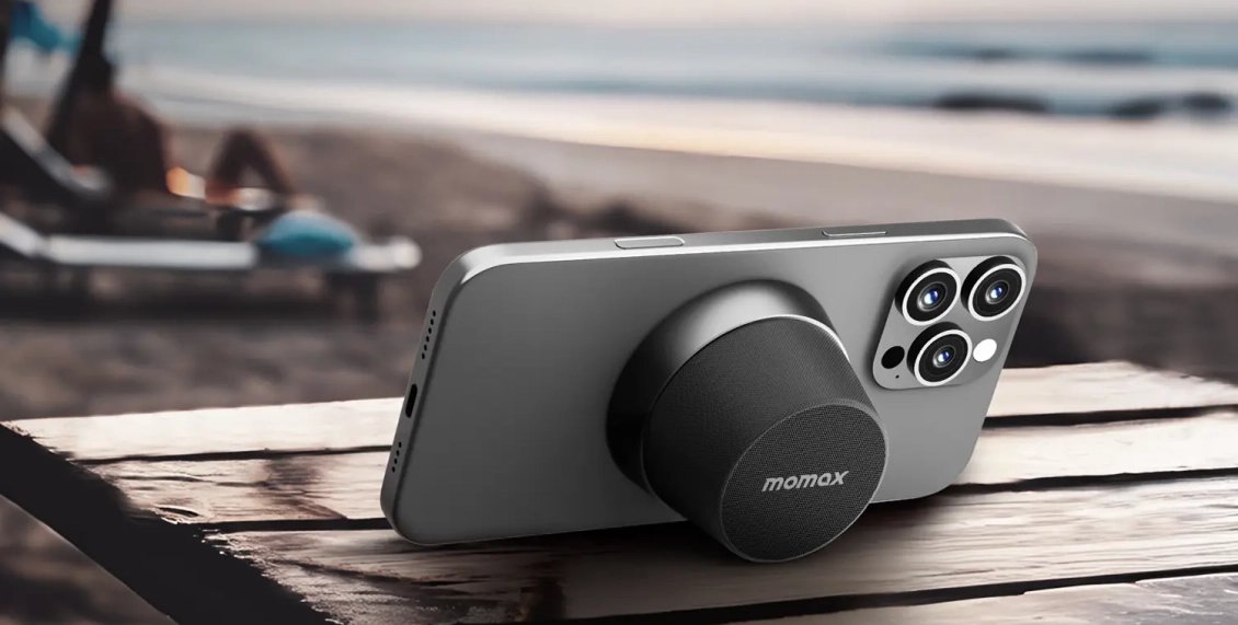 Портативная колонка Momax 1-Vibe Go оранжевый Портативная колонка Momax 1-Vibe Go оранжевый - 5