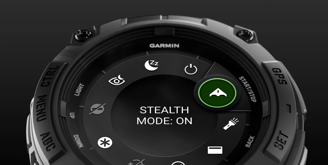 Умные часы Garmin Instinct 3 50mm Amoled Tactical Edition чёрный (чёрный ремешок) Умные часы Garmin Instinct 3 50mm Amoled Tactical Edition чёрный (чёрный ремешок) - 2