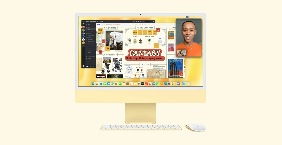 Моноблок Apple iMac 24" M4 (10-core GPU) 16 ГБ, 256 ГБ  (MWV13), синий - 5