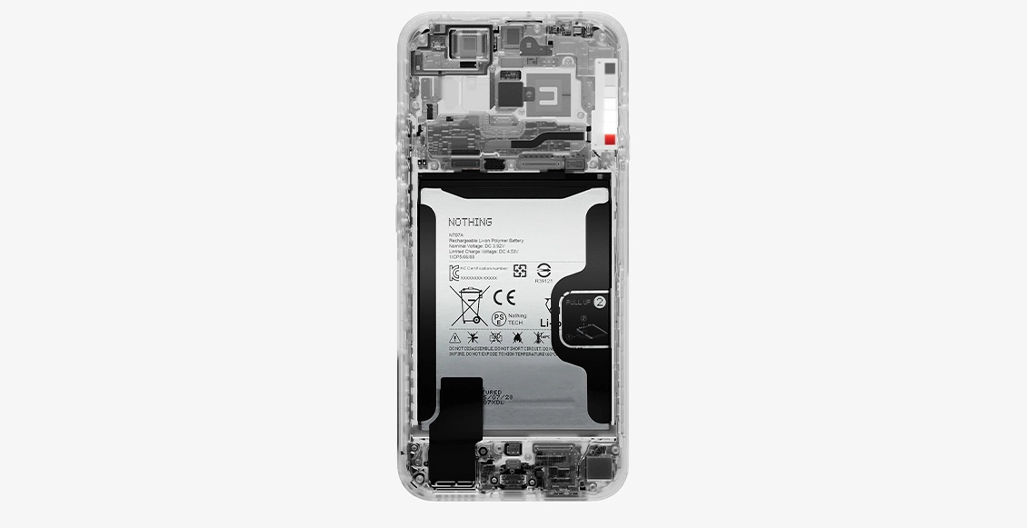 Смартфон Nothing Phone (4a) 12/256 ГБ белый (2sim) Смартфон Nothing Phone (4a) 12/256 ГБ белый (2sim) - 6