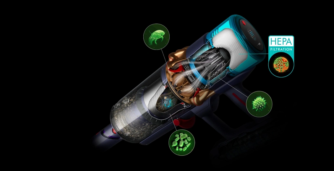 Беспроводной пылесос Dyson Gen5detect фиолетовый (SV23) (расширенный комплект из 10 насадок) Беспроводной пылесос Dyson Gen5detect фиолетовый (SV23) (расширенный комплект из 10 насадок) - 2