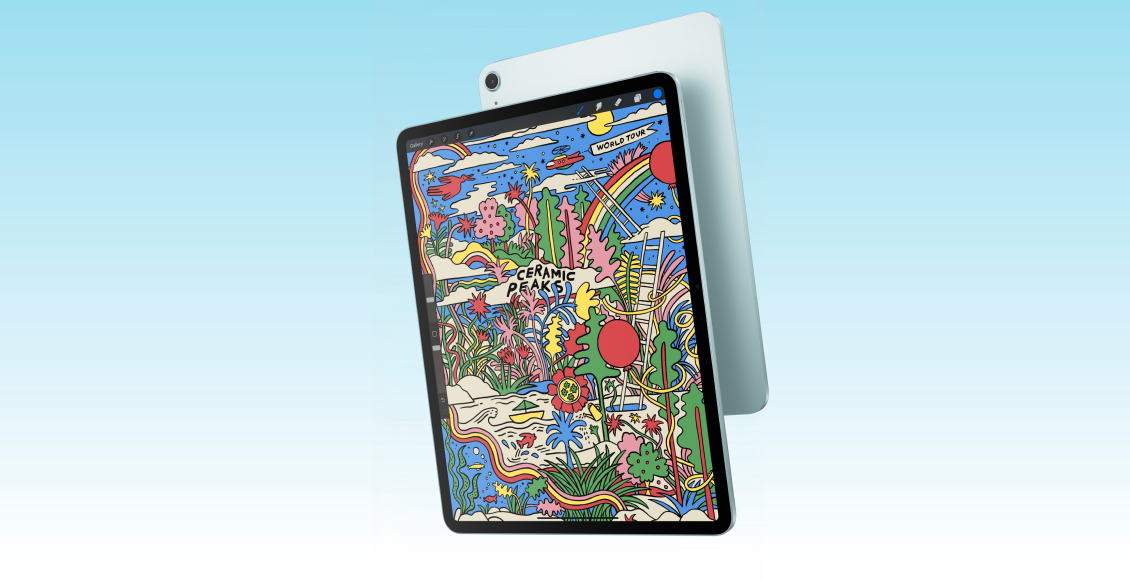 Планшет Apple iPad Air 13" (2024) M2 Wi-Fi 128 ГБ синий  - 2