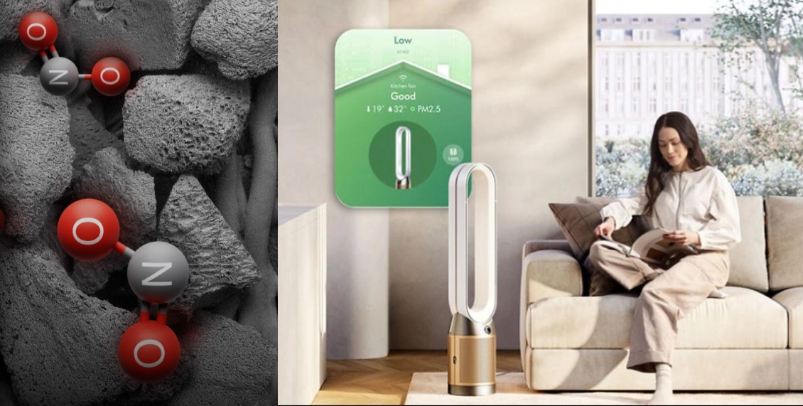 Очиститель воздуха Dyson Purifier Cool PC2 De-Nox TP12 бело-золотой Очиститель воздуха Dyson Purifier Cool PC2 De-Nox TP12 бело-золотой - 6