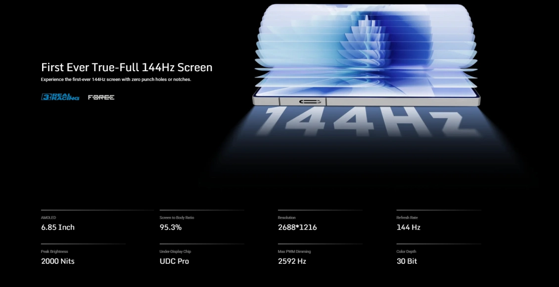 Смартфон Nubia Red Magic 10 Pro 16/512 ГБ "лунный свет" (2sim)  - 2