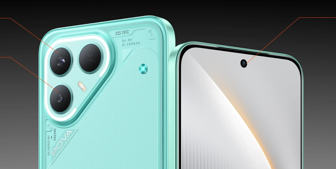 Смартфон Tecno Pova 7 Pro 5G 8/256 ГБ серый (2sim) Смартфон Tecno Pova 7 Pro 5G 8/256 ГБ серый (2sim) - 3