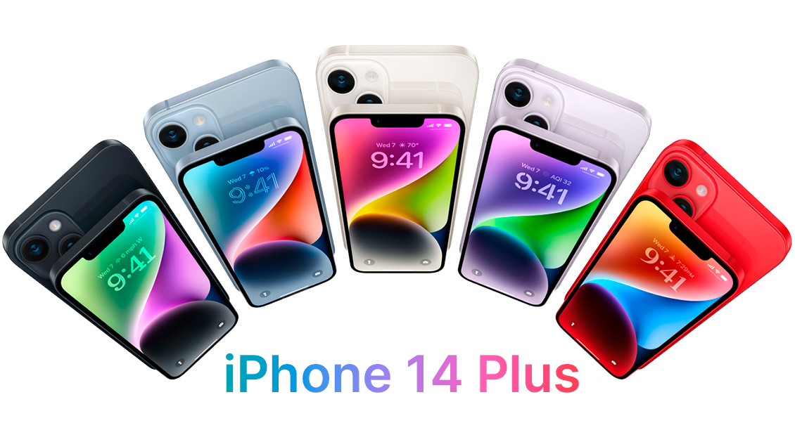 Смартфон Apple iPhone 14 Plus 128 ГБ фиолетовый (2sim)  - 1