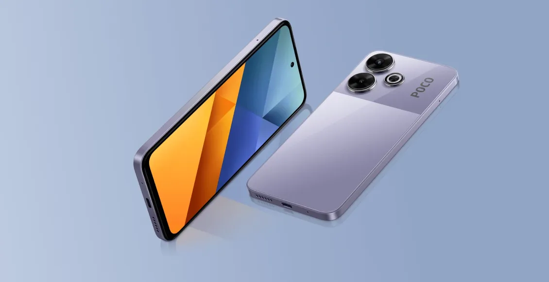 Смартфон Xiaomi Poco M6 4G 6/128 ГБ фиолетовый (2sim - гибридный слот)  - 1