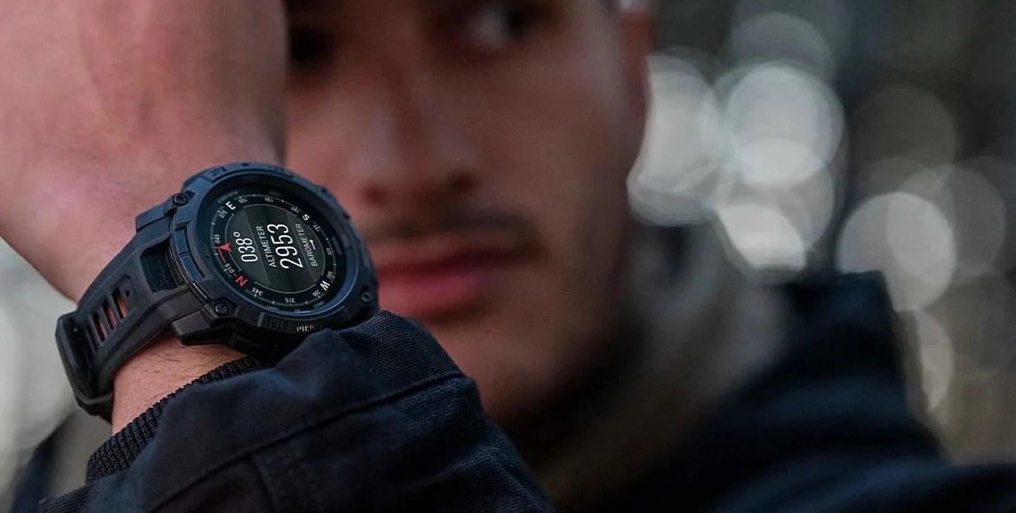 Умные часы Garmin Instinct 3 50mm Amoled Tactical Edition чёрный (чёрный ремешок) Умные часы Garmin Instinct 3 50mm Amoled Tactical Edition чёрный (чёрный ремешок) - 1
