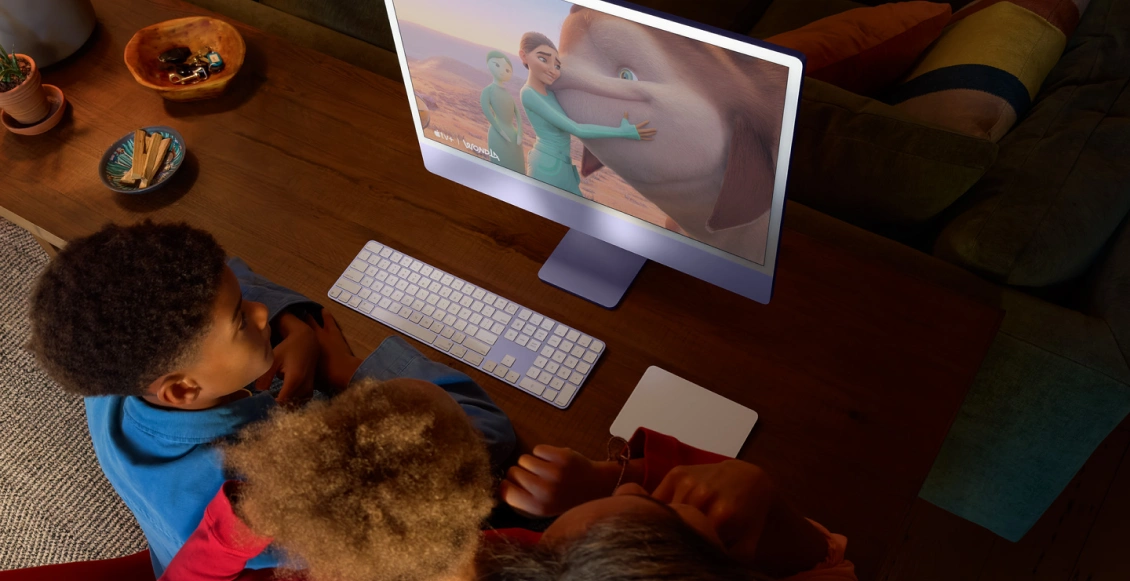 Моноблок Apple iMac 24" M4 (10-core GPU) 16 ГБ, 256 ГБ  (MWV13), синий - 4