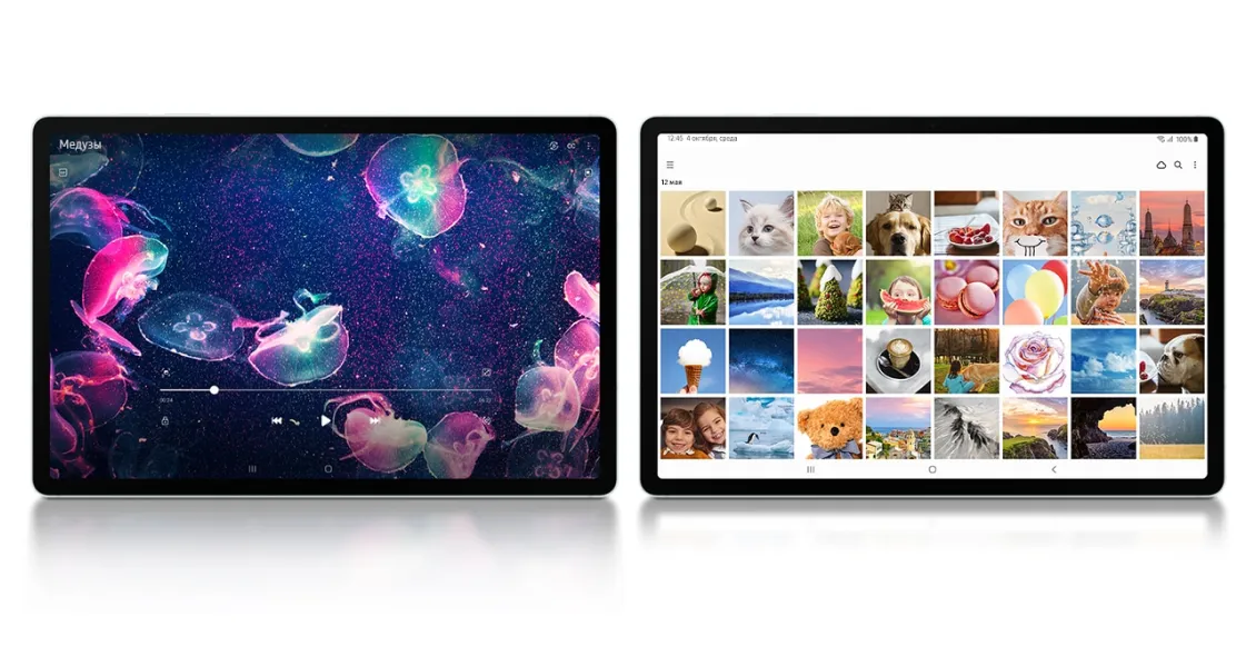 Планшет Samsung Galaxy Tab S9 FE (SM-X510) Wi-Fi 6/128 ГБ серебристый  - 2