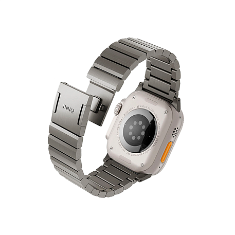 Блочный браслет UNIQ Strova Mag для Apple Watch 44 / 45 / 46 / 49mm сталь серебристый - 2