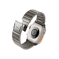 Блочный браслет UNIQ Strova Mag для Apple Watch 44 / 45 / 46 / 49mm сталь