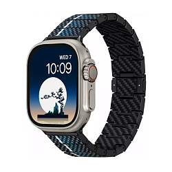 Браслет Pitaka Poetry of Things для Apple Watch 38 / 40 / 41 / 42 / 44 / 45 / 46 / 49mm карбон "луна"