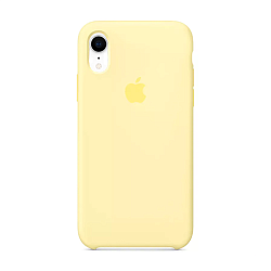 Клип-кейс (накладка) Apple Silicone Case для Apple iPhone Xr силикон, Cream Yellow